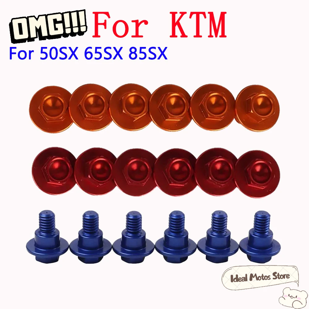 

M6 Front Fork Guard Bolt Screw Suspension Cover Screw For KTM SXF XC XCF EXC EXCF XCW XCFW 125 - 530 SX 50 65 85 2000 - 2024