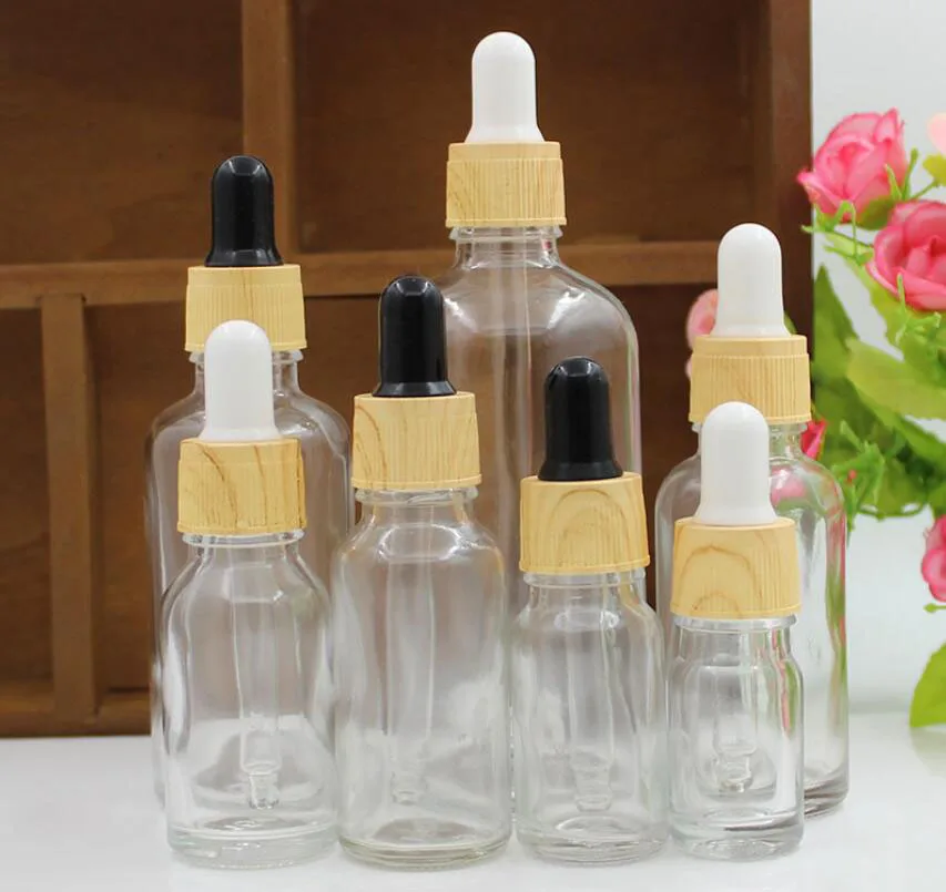 5ml10ml15ml20ml30ml50ml100ml clear glass bottle dropper lid essential oil sample toner moisture lotion emulsion cosmetic packing