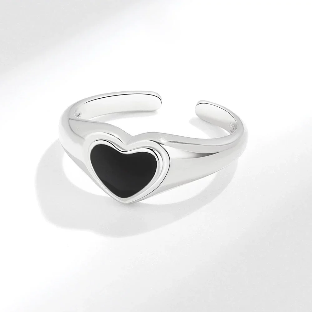 VENTFILLE Blumen-Spitzenring aus 925er-Sterlingsilber, koreanische Mode, Öffnung mit eingelegtem CZ, verstellbare Ringe, Valentinstagsgeschenk