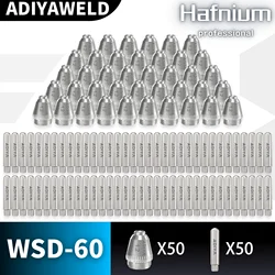 ADIYAWPANC-Analyste de consommables pour la découpe plasma, Électrodes, Buses, Torche, SG55, AG60, WSD60, 100Pcs, 200Pcs