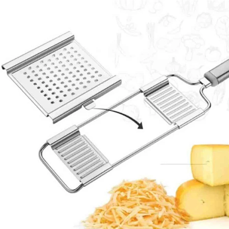 Grattugia manuale affettatrice in acciaio inox affettatrice per verdure trituratore con manico robot da cucina multiuso gadget da cucina