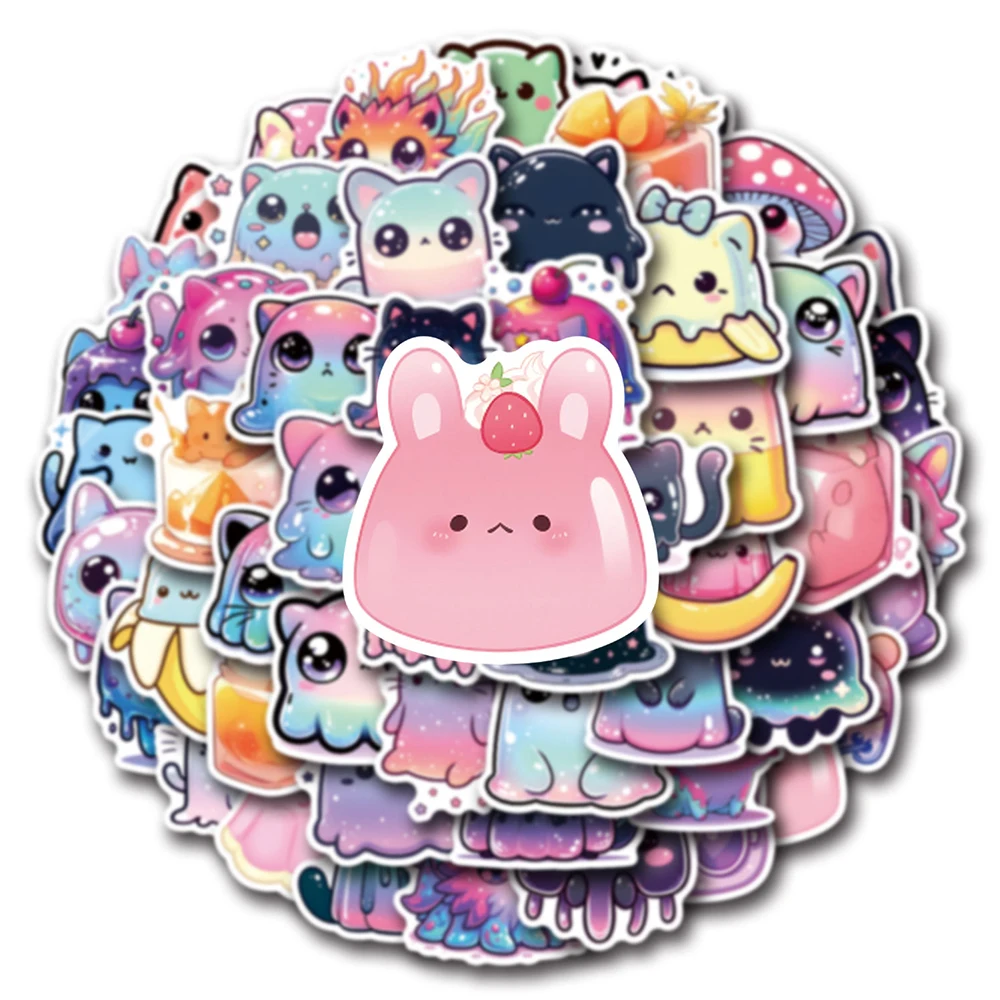 10/30/54pcs Cute Funny Cat Creative Stickers Cartoon Graffiti Sticker Notebook Phone Laptop Bike Kawaii Decoration Decals Toys