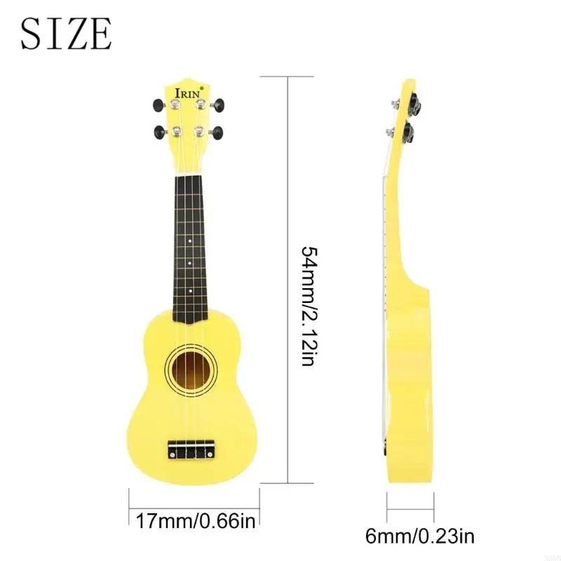 N58B Alat Musik Edukasi Gitar Kecil Anak-anak Ukelele Profesional 21 Inci