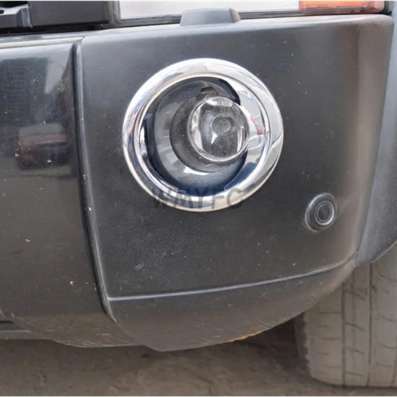 Car ABS Chrome Front Fog Light Cover Trim for Land Rover Discovery 3 LR3 2005-2009 Car Interior Accessories