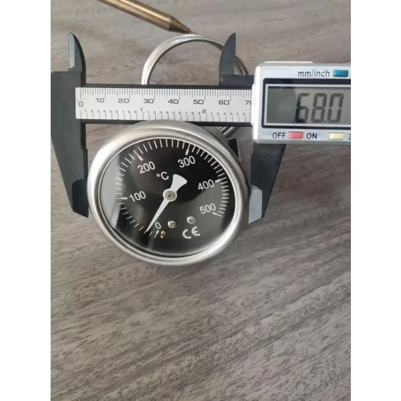 EP4 Pizza Oven Electric Oven Thermometer Bread Oven Pointer Thermometer 500 Degree Stainless Steel Plate Thermometer