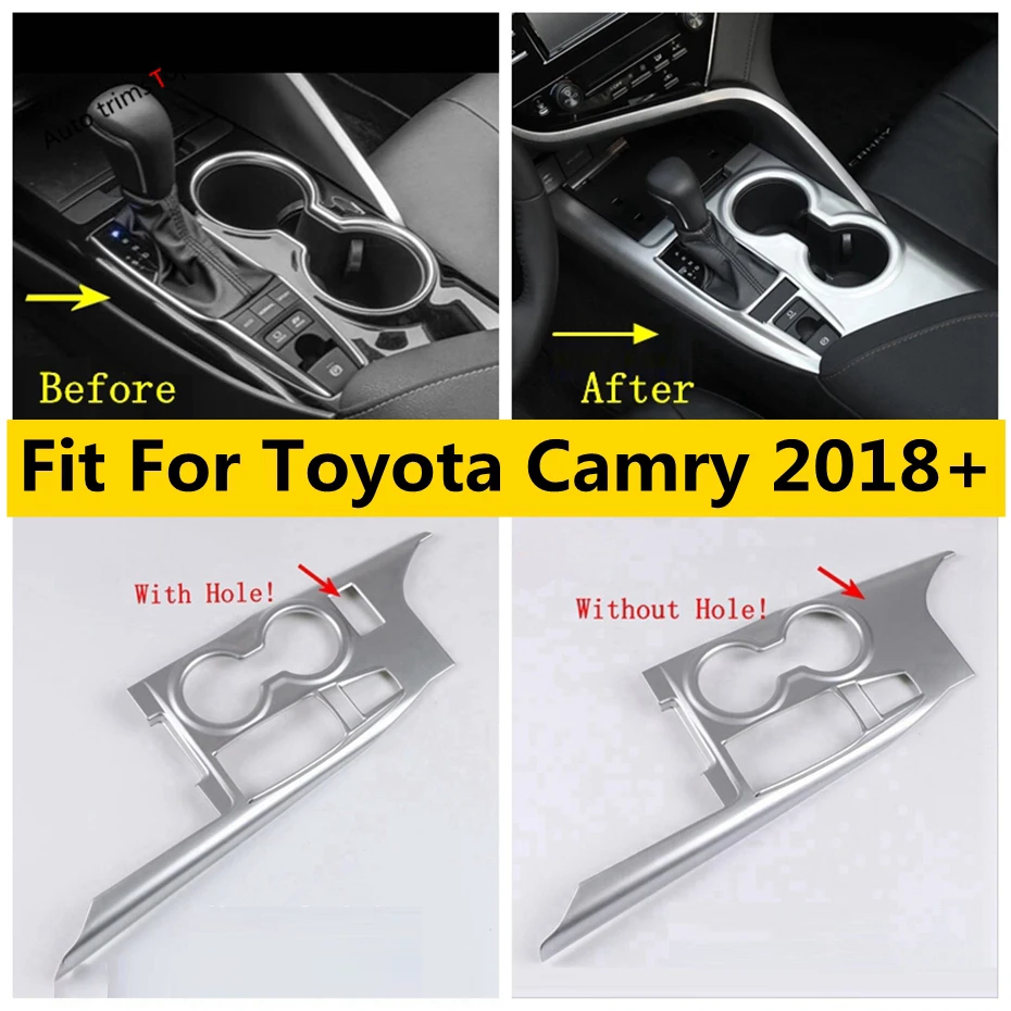 

Transmission Shift Gear Box Panel Decoration Frame Cover Trim Fit For Toyota Camry 2018 - 2023 Interior Accessories