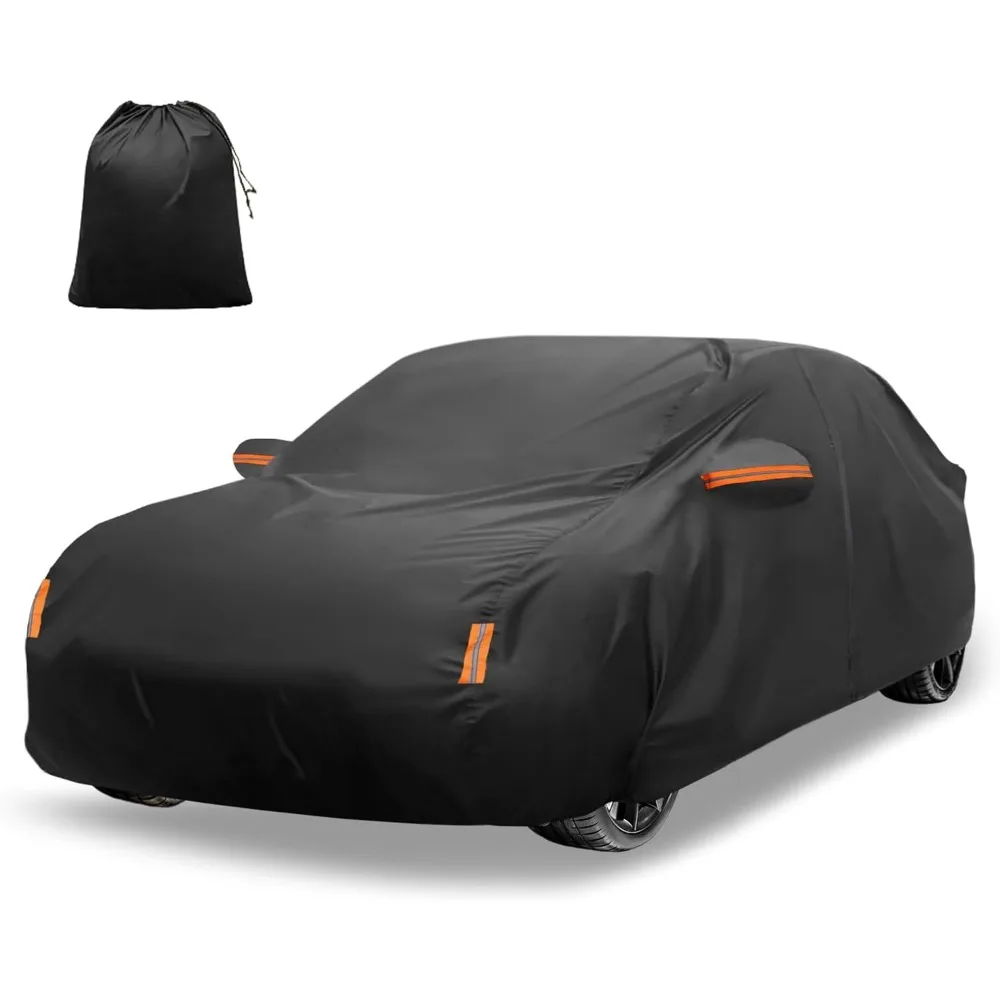 

All-Weather Car Cover with Door Zipper for Honda Accord Sedan/Coupe - Waterproof Windproof Sun Rain Snow Protection