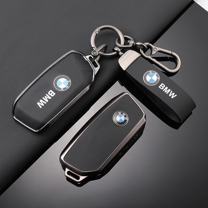 TPU Car Key Cover Case Shell Bag for BMW X1 U11 X7 X5 G05 LCI I7 IX XM Series 7 740Li U06 G81 M3 2023 2024 Keychain  Accessories