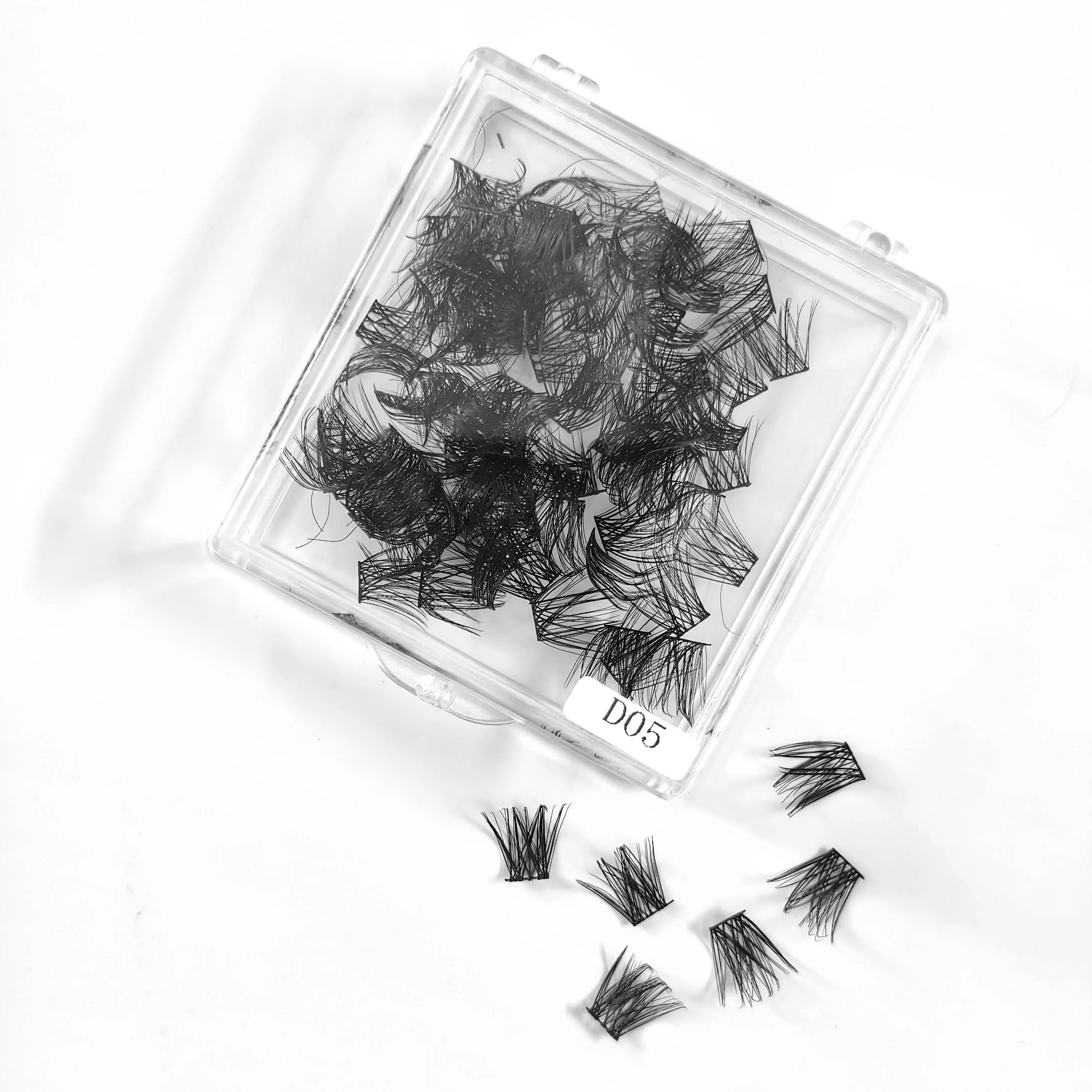 100PCS Cluster Wimpern DIY Einzelne Wimpern Verlängerung 3D Volumen Lash CC Curl Segmentierte Falsche Wimpern Natürliche Flauschige Wimpern – Detail 6