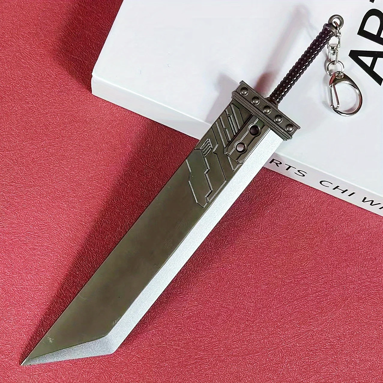 Cuchilla Katana de Final Fantasy de Metal de 8,6 pulgadas, espada Durandal, cuchillo Ninja de Anime, Katana japonesa de tamaño Real, juguete de sable samurái Original