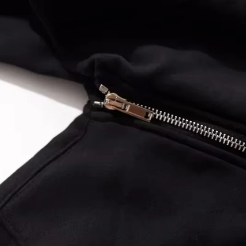 Novos moletons masculinos com zíper cardigan harajuku preto sweatshirts swag estilo skate hip hop streetwear com capuz casaco