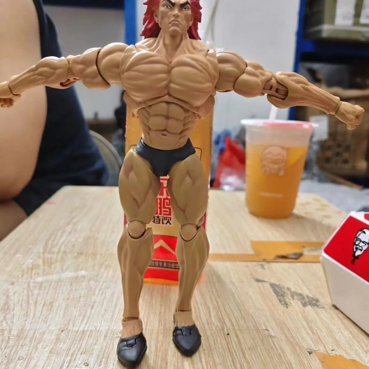 Nieuwe Anime Baki Hanma Yujiro Actiefiguur Baki Hanma Figuren 1/12 Verzamelobject Ko St Storm Speelgoed Model Poppen Ko Speelgoed Kids Cadeau