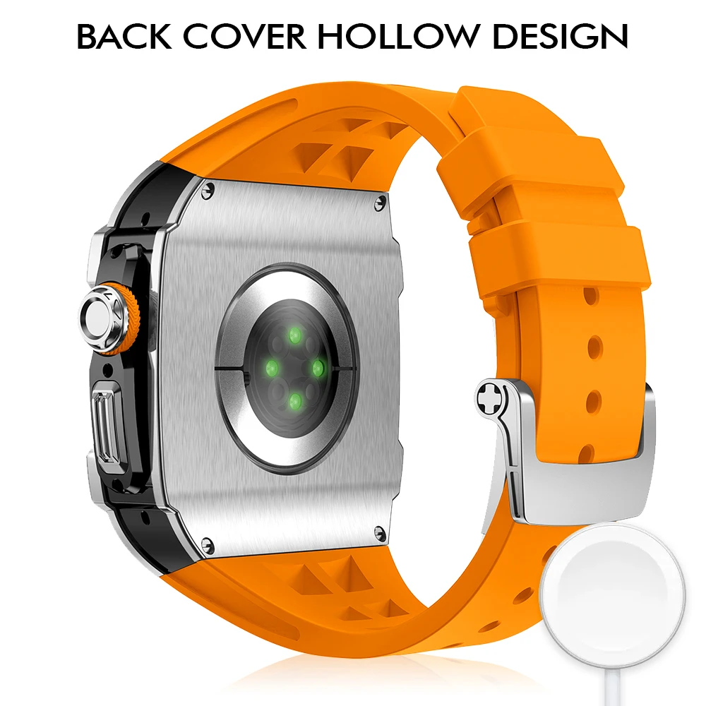 Luxo Incrustado Mod Kit para Apple Watch, Modificação Conveniente, Acessórios de Modificação, Suit Fashion Series, Aplicar a Ultra 2, 49mm