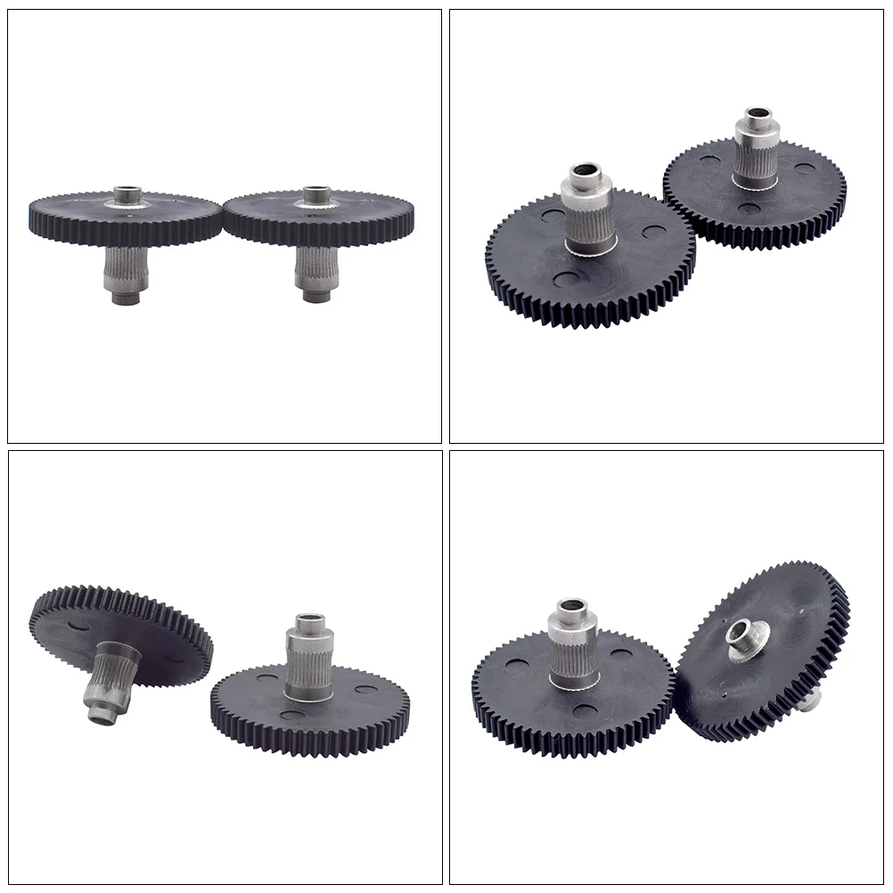 

2 pcs 3D Printer Gear Hob Dual Extrusion Wheel 66 Tooth Feeder Parts High Grade Material Lightweight Easy Carry 3D