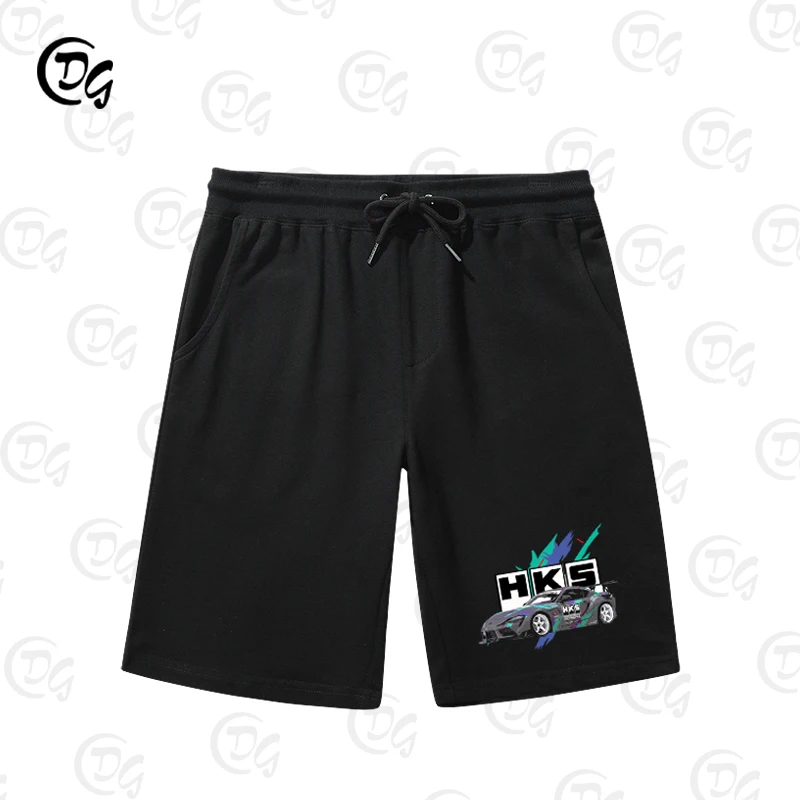 

JDM 2022, японский автомобиль для выступлений, HKS, модификация автомобиля, культура, рабочие брюки, летние шорты, прямые пижамные штаны из чистого хлопка, повседневные