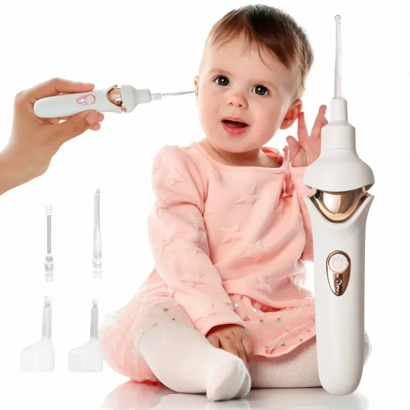 cross-borderSmart Electric Rechargeable Kids Baby Ear Cleaner Spoon Remover Tool Electric Wax for Children