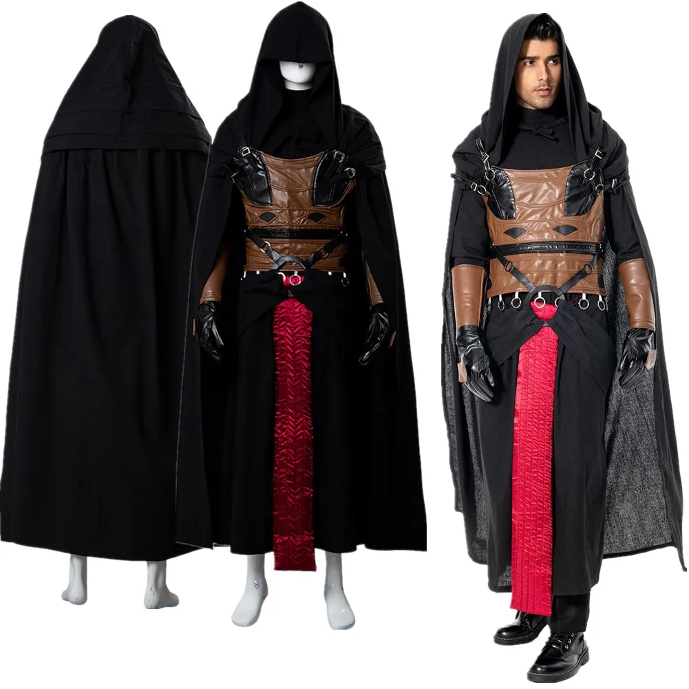 

Revan Cosplay Costume Fantasia Movie Space Battle Knight Disguise Adult Men Fantasy Outfits Halloween Carnival Party Male Cloth