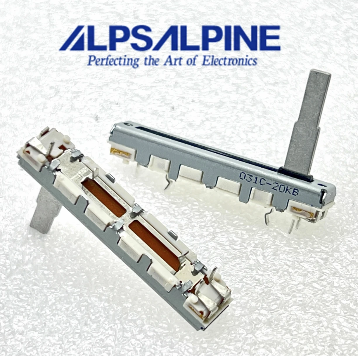 1 PCS Japanese ALPS 45mm single link direct sliding potentiometer B20K shaft length 20mm
