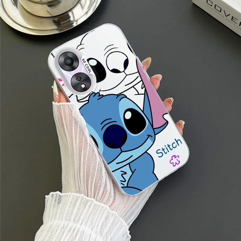 Disney Cute Stitch For OPPO Realme 5 8 10 11 i Pro C 2 15 20 21 31 33 35 53 55 9i Colorful Phone Case Soft Funda Silicone Cover