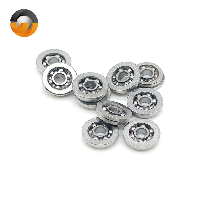 10Pcs MF83 3x8x2.5 mm Flange Bearing Deep Groove Ball Bearing High Quality MF83 Open