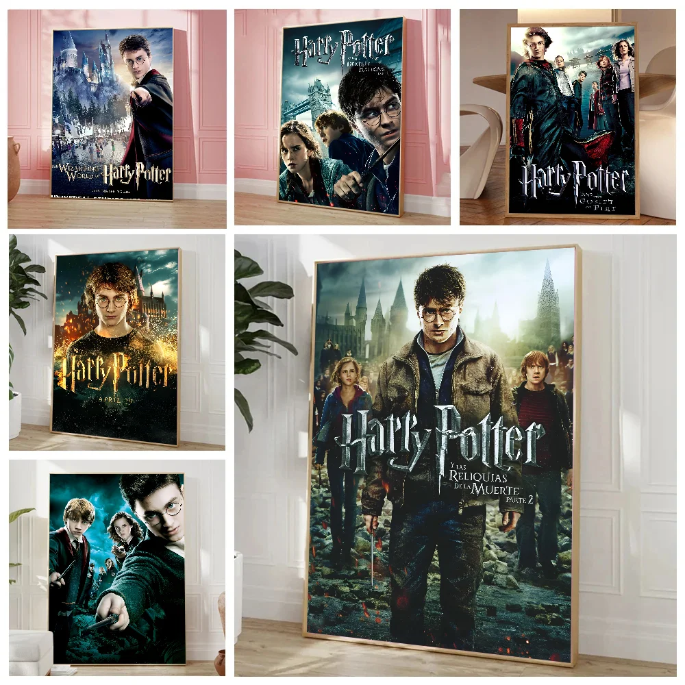 Movie Cool H-Harry P-Potter Poster Paper Print Home Living Room Bedroom Entrance Bar Cafe Art Painting Decoration