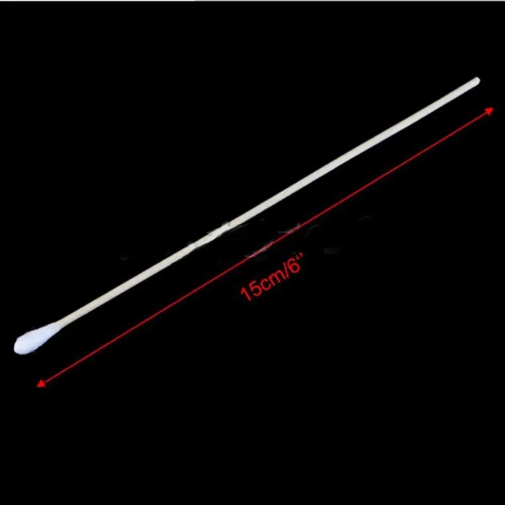 Bastoncillos médicos de algodón de 6 pulgadas de largo, aplicador, hisopo con mango de madera