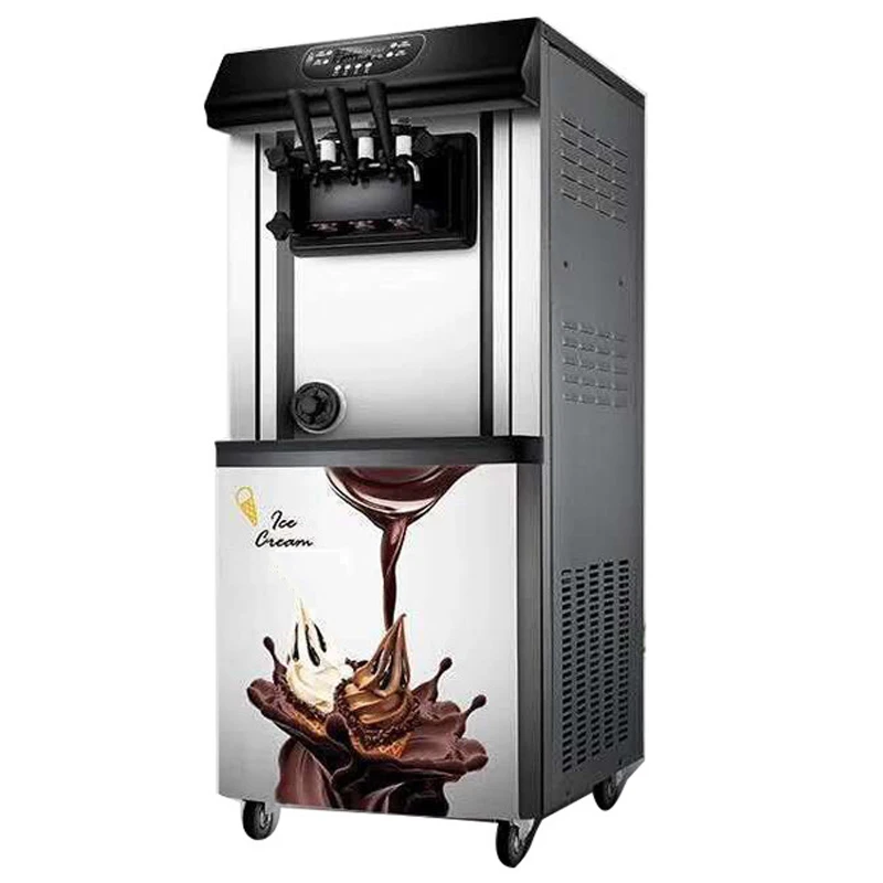 9L * 2 ثلاثة ألوان آيس كريم ناعم القوام آلة 220 فولت/100 فولت جعل 30-40L/H الآيس كريم ذكي سطح المكتب صانع الآيس كريم