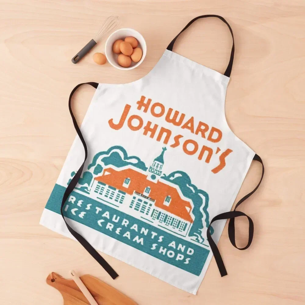 

Vintage Distressed Howard Johnson's Apron Kitchen accessories For Women kitchen jacket woman Manicurists Apron