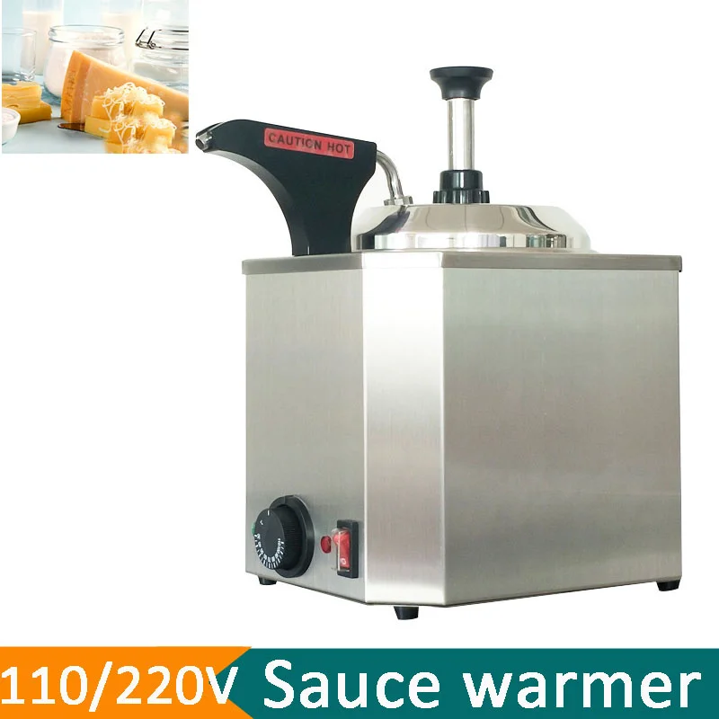 Commercial Chocolate Heater 2L Sauce Warmer Nacho Cheese  Warmer Chocolate Melter Buffet Snack Equipment Constant Temperature