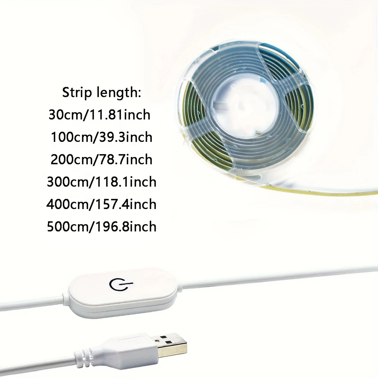COB light strip, touch control, computer light, dimmable, suitable for home, kitchen, bathroom, bedroom, Christmas party