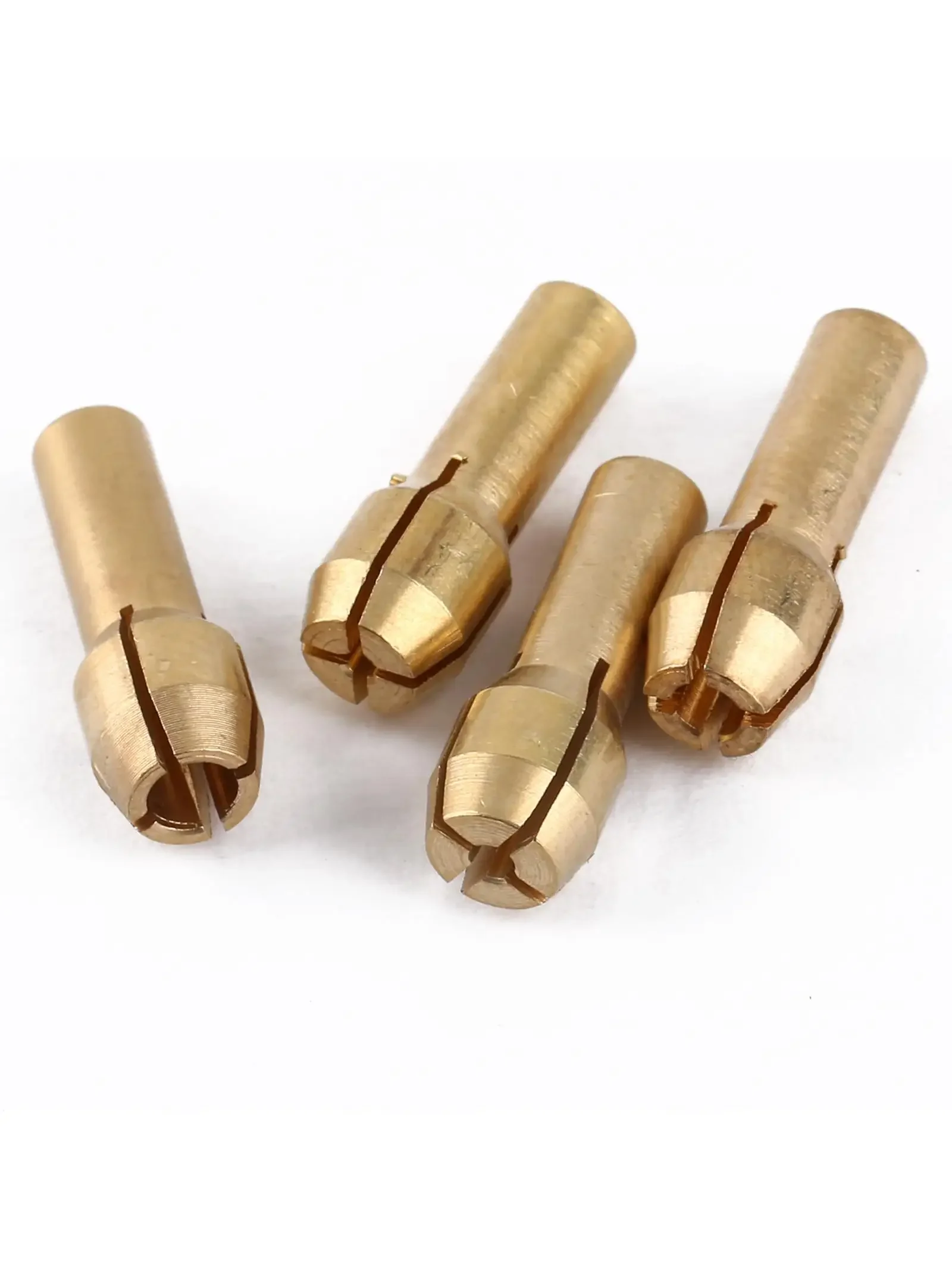 1 zestaw 1/25 "1/16" 3/32 "1/8" mosiądz Collet uchwyt wiertarski zestaw adapterów pasuje do narzędzia obrotowego Dremel Pin Vises (1mm/1.6mm/2.3mm/3.2mm) — zdjęcie 2