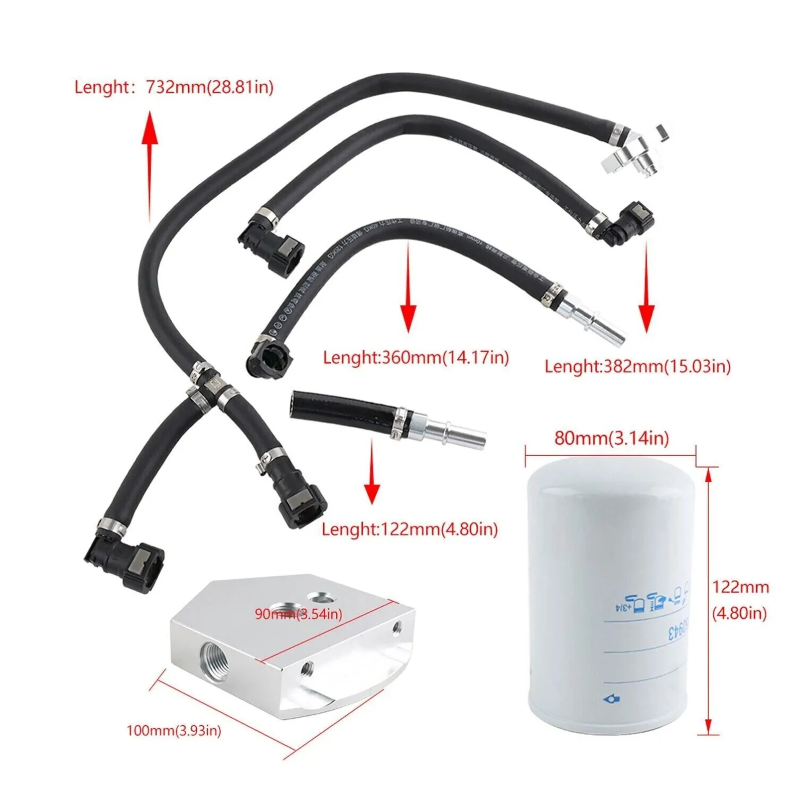 New CP4-6.7F-BP-G2.1 For Ford Car Disaster Prevention Bypass Kit Gen2.1 CP4.2 For Ford F-350 F-450 F-550 6.7L Powerstroke Diesel