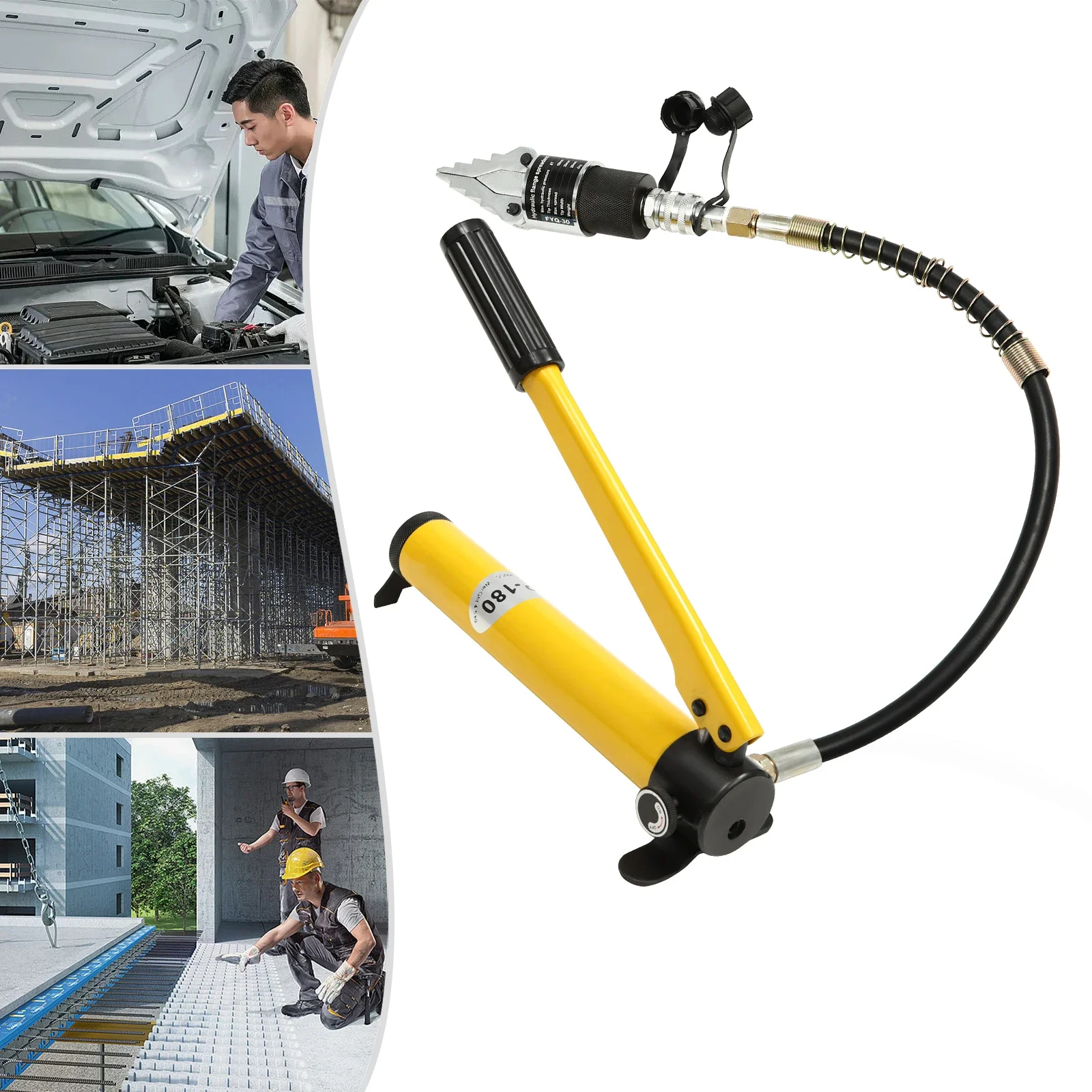 Гидравлическое давление 8T, ход 30 мм, разбрасыватель фланцев, ручной гидравлический насос, фланцевый сепаратор, наконечник толщиной 10 мм для обслуживания трубопровода