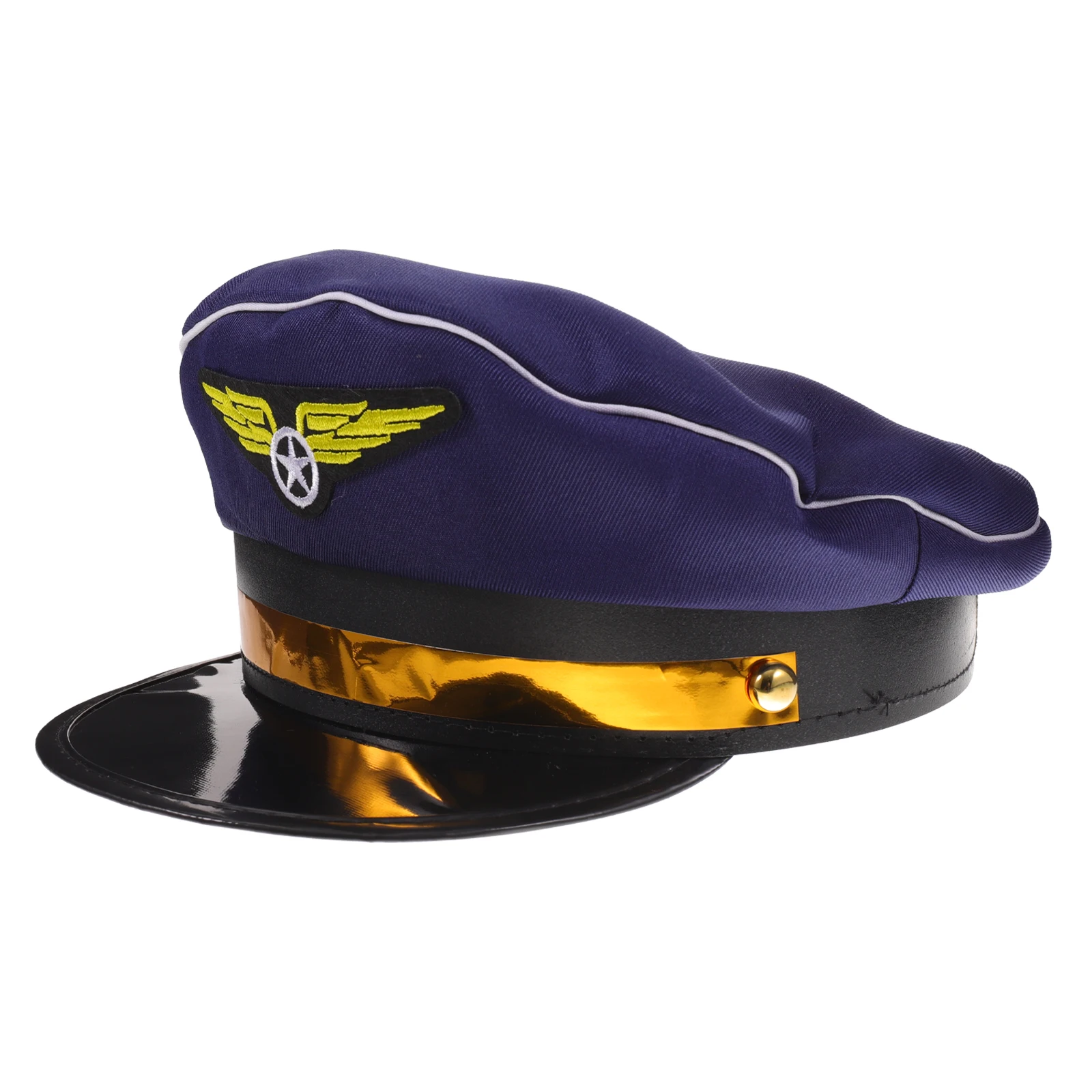 

Blue Flight Stewardess Caps Flight Attendant Hats Cosplay Hat Costume Uniform Accessories Halloween Party