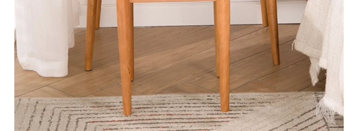 Style japonais, bois massif, coiffeuse, petite clapet, chambre à coucher, coiffeuse, compacte