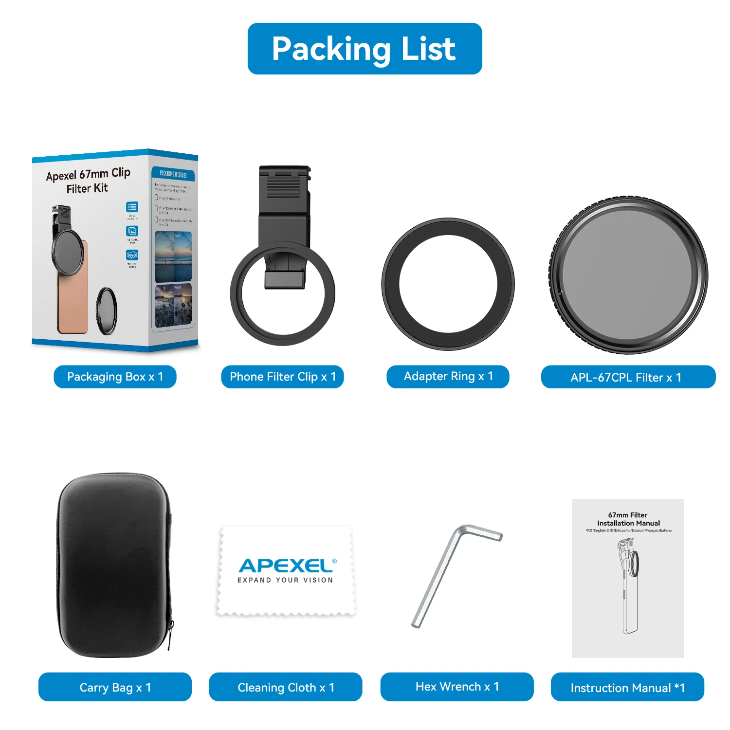 Рисунок 6 - Поляризационные фильтры CPL APEXEL