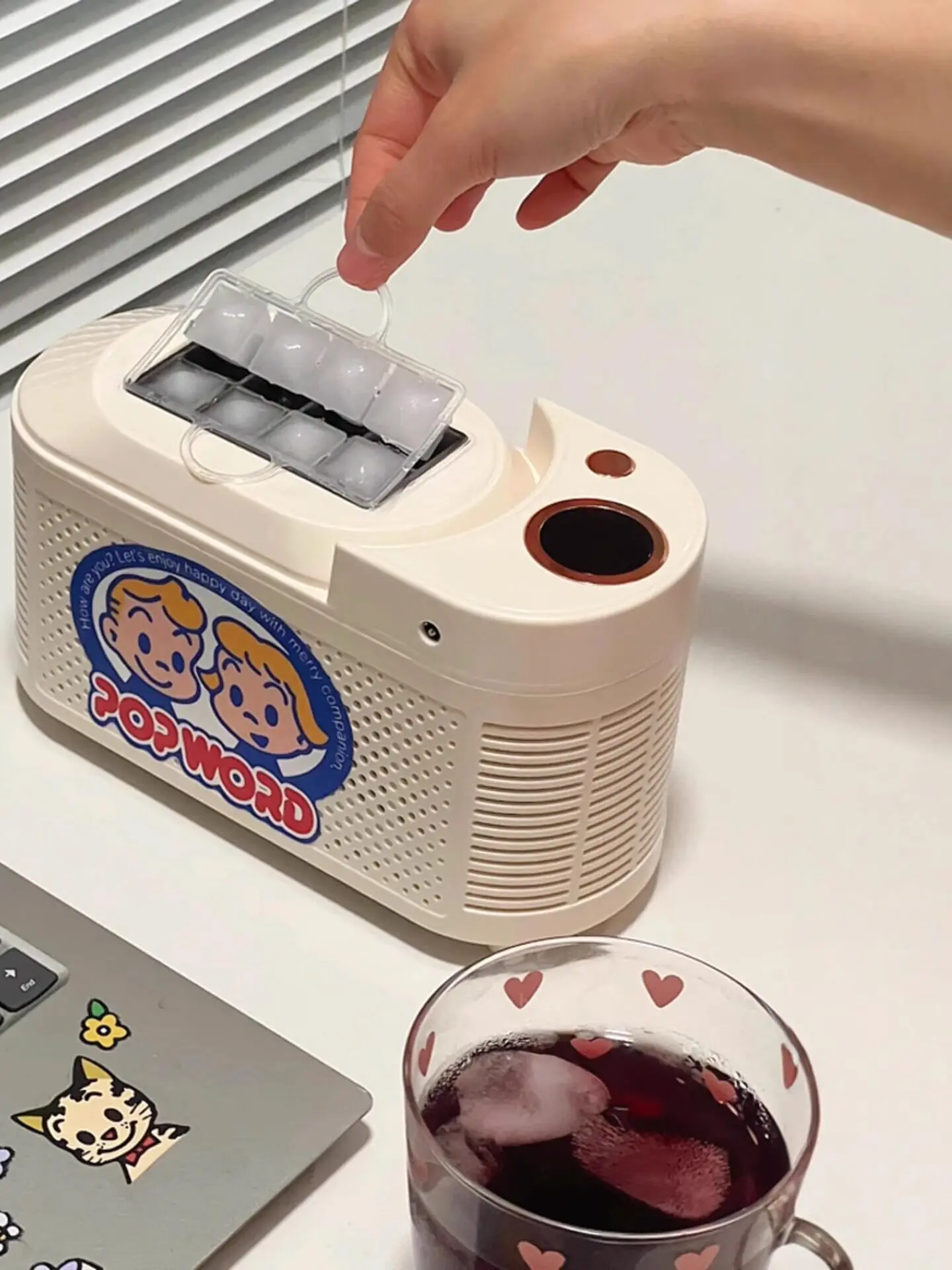 

Household Mini Ice Maker, Portable for Camping and Car Use