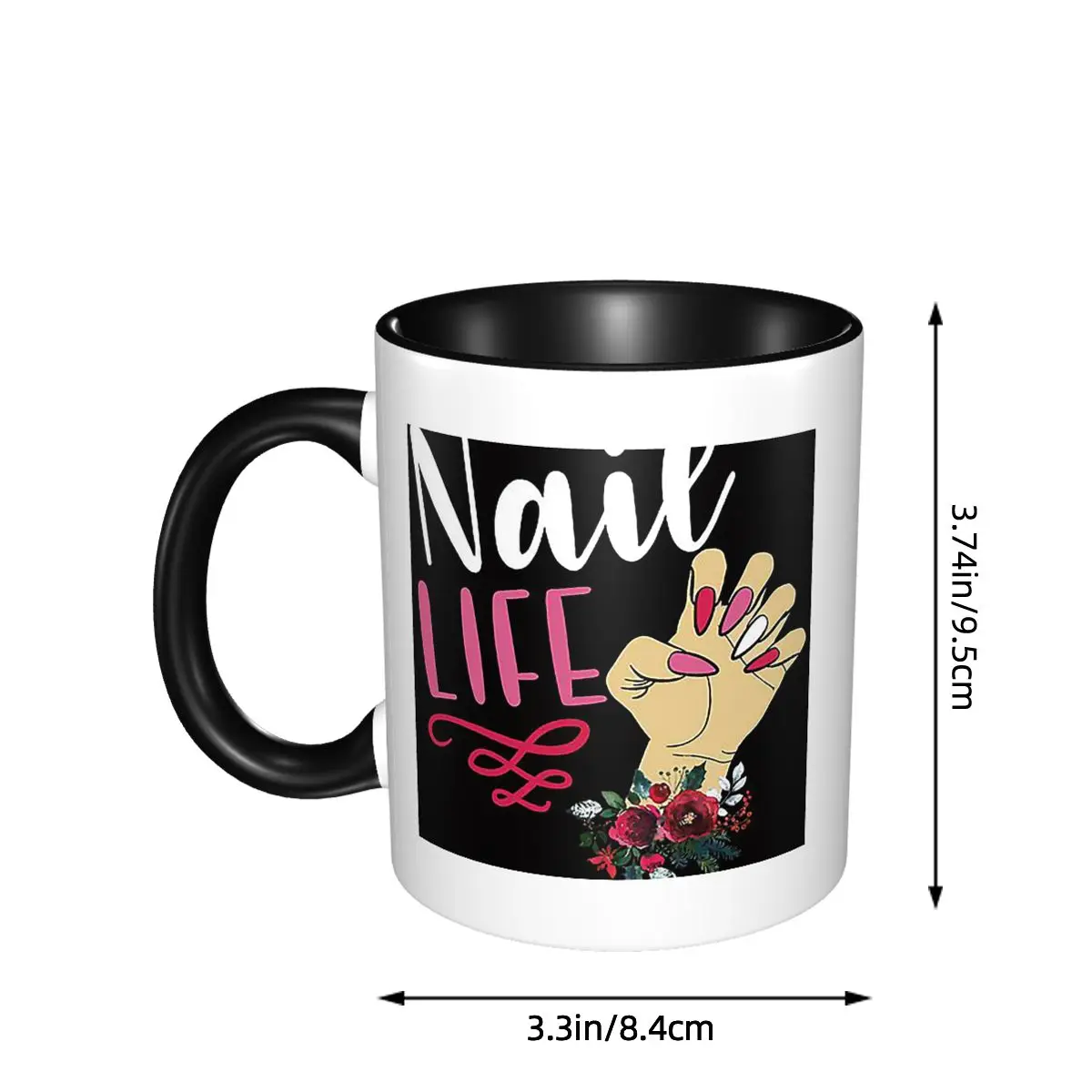 تقنية الأظافر فني صالون جل الأظافر مانيكير التجميل التجميل القدح أكواب القهوة السيراميك أكواب الشاي كوب حليب درينكوير