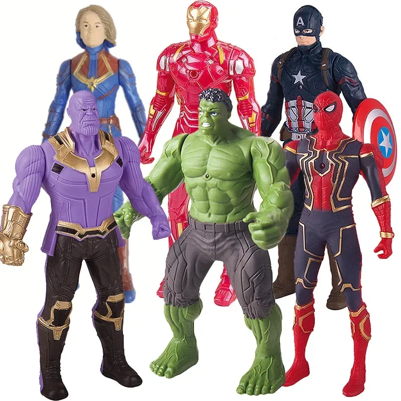 18Cm Hulk Anime Figure Action Toy Christmas Gift Pvc Movable Joints with Lights Doll Collection Model