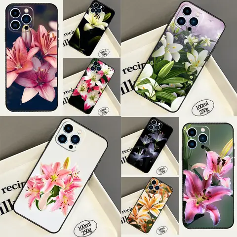 Funda colorida de lirio de flores para Huawei Nova Y73 Y90 Y70 Y72 Y61 Y91 7i 8i 11i 12i 12s 9 10 SE P30 P40 Lite P60 Pro