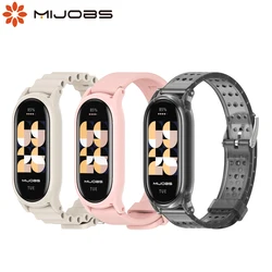 Cinturino per orologio in Silicone per cinturino Mi Band 8 per Xiaomi Mi Band 9 Correa sostituzione Smartwatch impermeabile