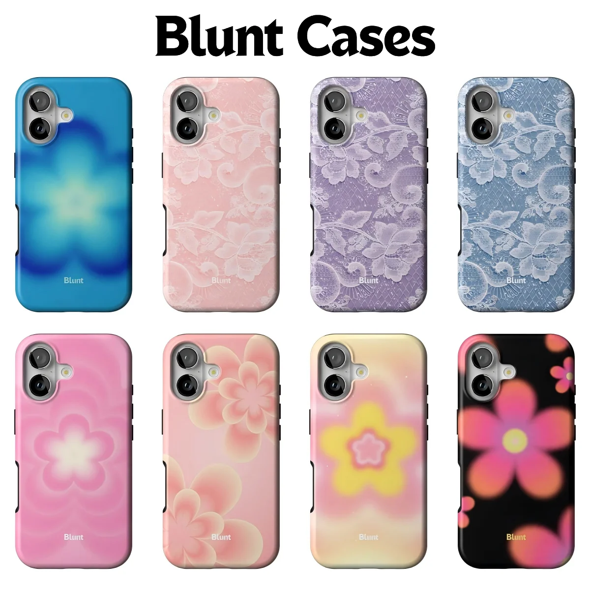 Y2K Gradient Flower Lace Phone Case for Samsung Galaxy S20 S22 S23 S24 S25 S26 FE Plus Ultra Edge 4G 5G Double-layer Back Cover