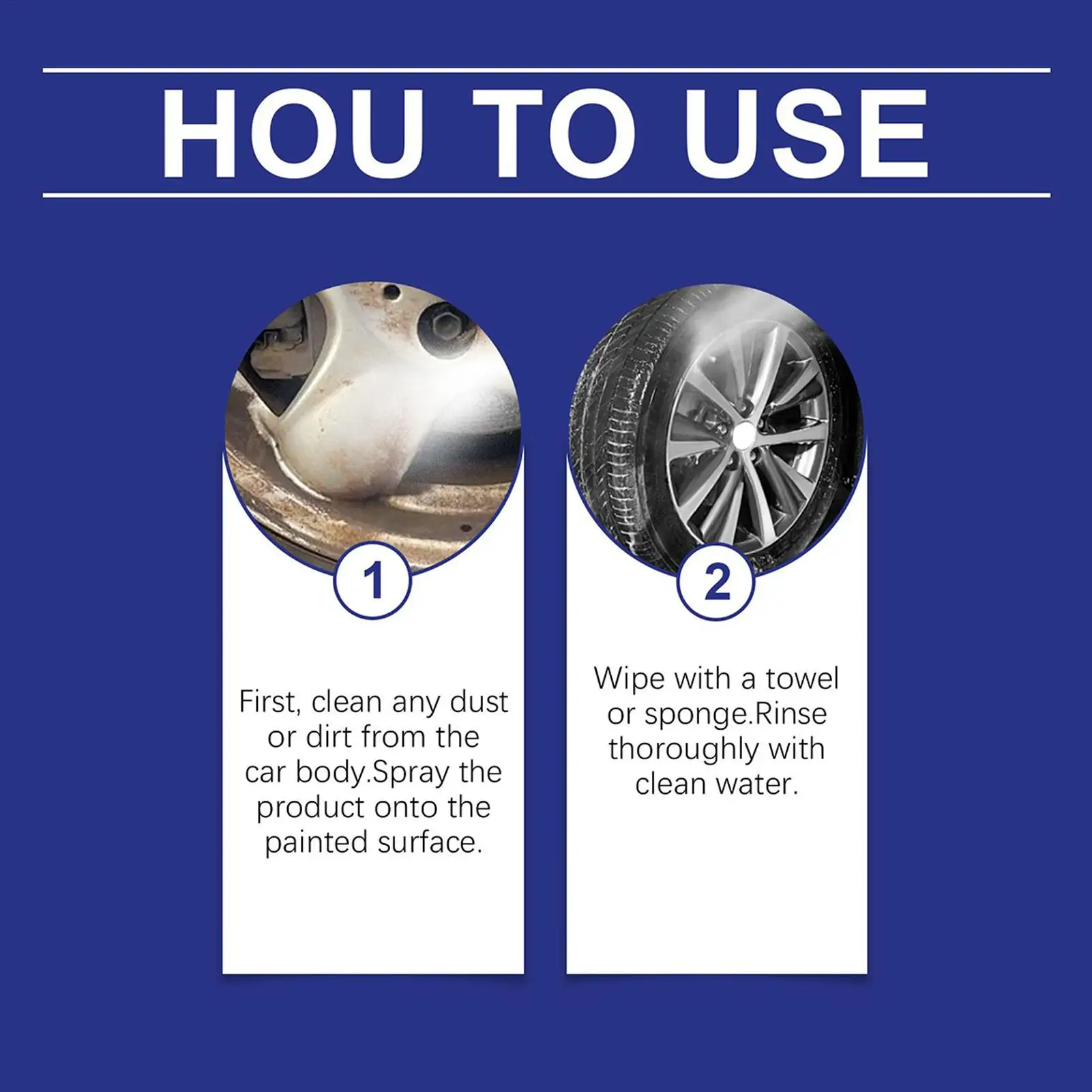 100ml Vehicle Iron Powder Converter Car Rust Remover Metal Rust Remover Rust Stain Cleaner Spray Vehicle Iron Powder Converter