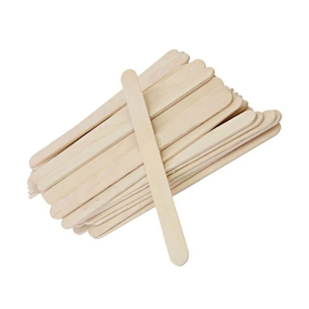 

400 pcs Wood Craft Cream For Diy Crafts Classroom Party Camp Activities Smooth Non-Waxed Popsicle Sticks Wooden