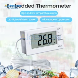 -50~300 ℃ Embedded Electronic Digital Thermometer Oven High-temperature Resistant Thermometer Temperature Sensor With Probe