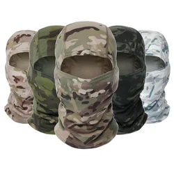 Balaclava de camuflagem para homens, máscara facial completa, esqui, bicicleta, ciclismo, caça, cobertura de cabeça, cachecol, boné