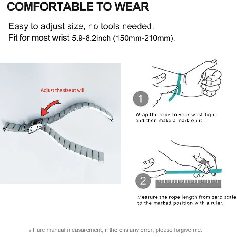 22mm stainless steel Loop Strap For Zeblaze GTS 3 Pro/Plus Wristband For Zeblaze Vibe 7 Pro/Stratos 2 3 Btalk 2 Lite Ares 3 Pro