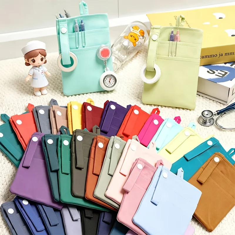 Three-Layer Large-Capacity Nurse Pencil Case, Portable Unisex Card Holder and Medium Pouch for Hospital Staff, Doctors, Nurses.