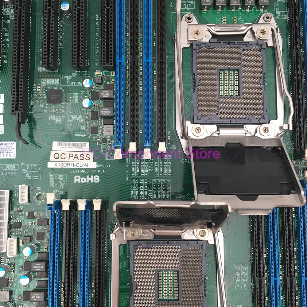 Placa base de servidor X10DRH-CLN4 E5-2600 V4/V3 Familiar Quad 1GbE LAN SAS3 (12Gbps) LGA2011 DDR4