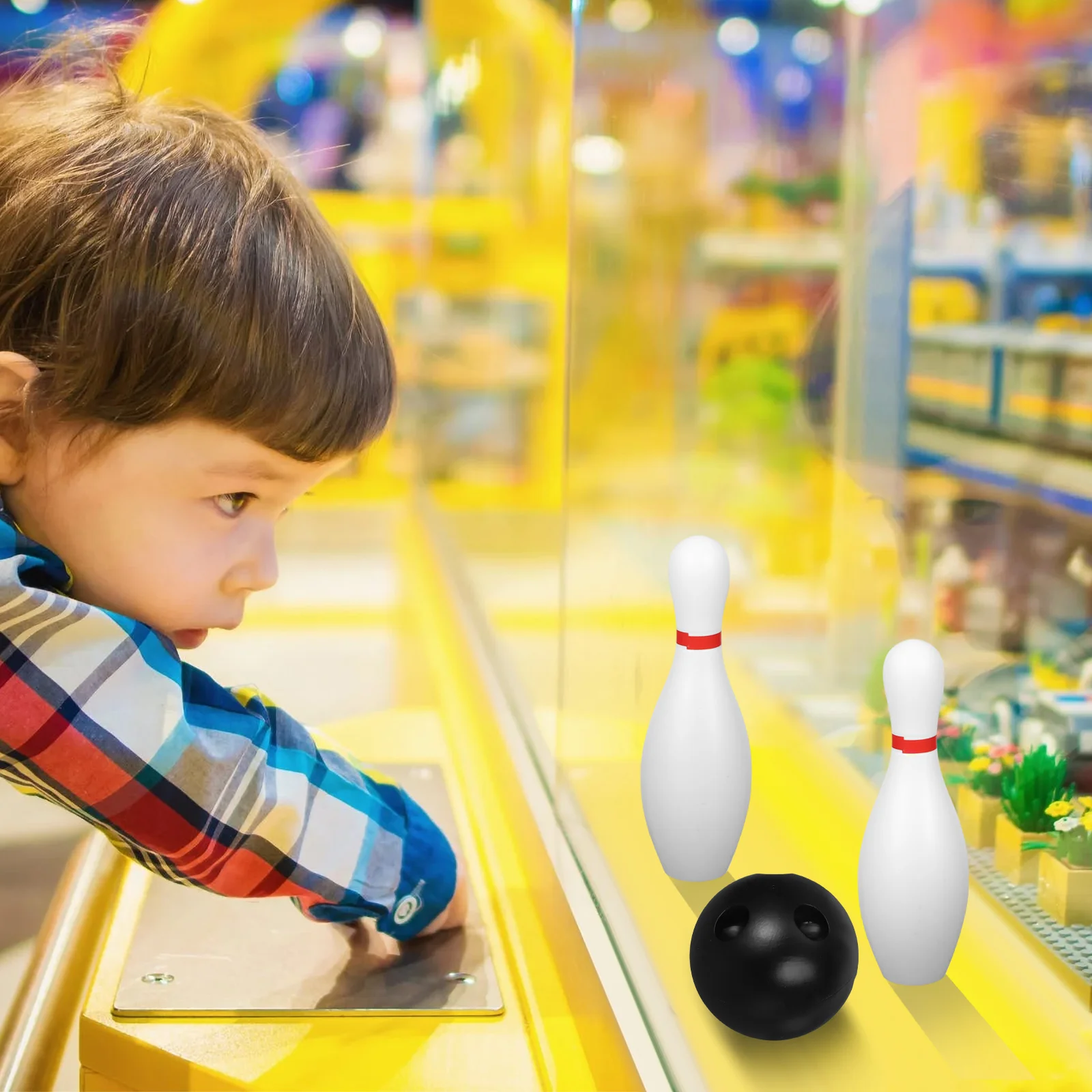 Aufblasbares Bowling-Spielzeug für Kleinkinder, Jungen, Roller für Kinder im Alter von 3–5 Jahren, Kunststoff-Ballspiel-Set